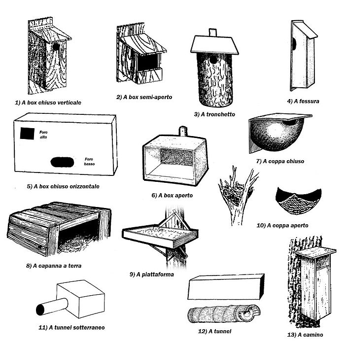 bird garden, birdgardening, nidi artificiali, nest boxes, nidi per uccelli, 