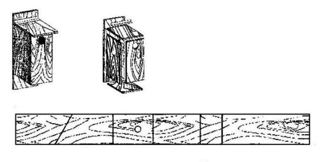 costruzione nido artificiale, fai da te, schema nido artificiale, 